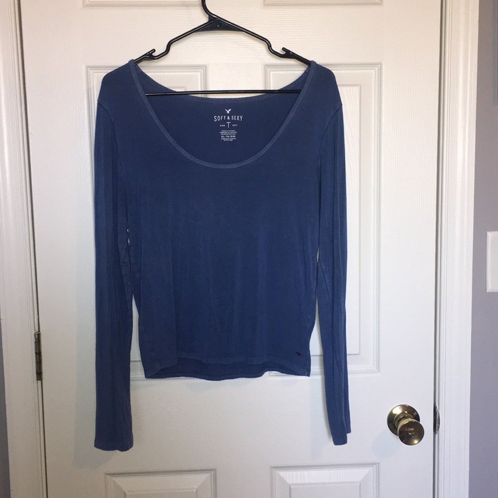 Blue American Eagle long sleeve shirt